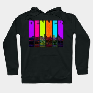 Retro Colorado Cityscape Skyline Hoodie